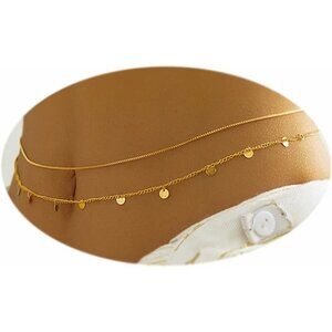 🆕Women Gold Belly Waist Chain Body Chain Jewelry Chain Bra Lingerie